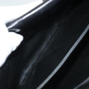 BALLY Quilted Chain Shoulder Bag Leather Black Gold Auth BA4443-20