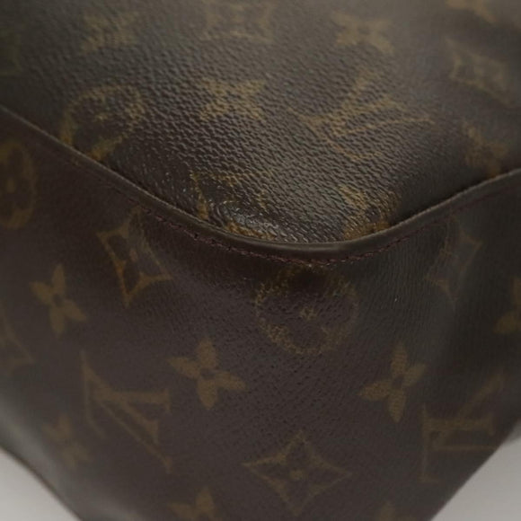 LOUIS VUITTON Monogram Looping GM Shoulder Bag M51145 LV Auth BA4448