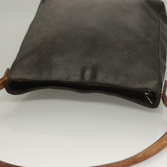 LOUIS VUITTON Monogram Looping GM Shoulder Bag M51145 LV Auth BA4448