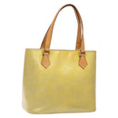 LOUIS VUITTON Monogram Vernis Houston Hand Bag Gris M91053 LV Auth BA4451-1