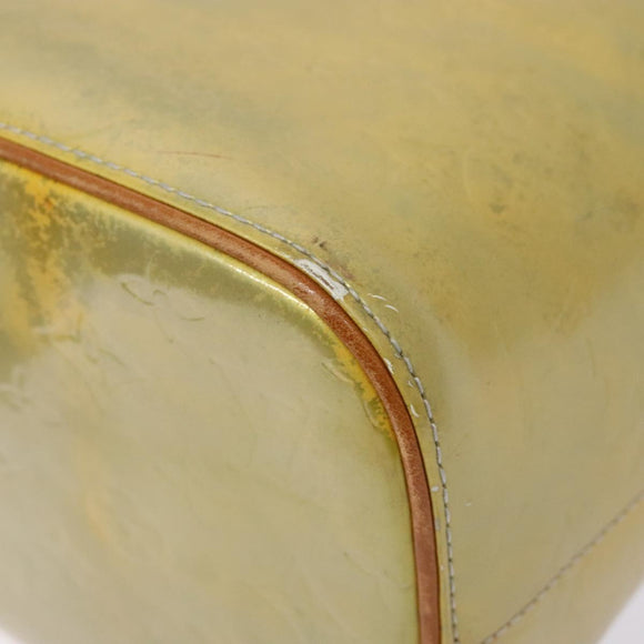 LOUIS VUITTON Monogram Vernis Houston Hand Bag Gris M91053 LV Auth BA4451