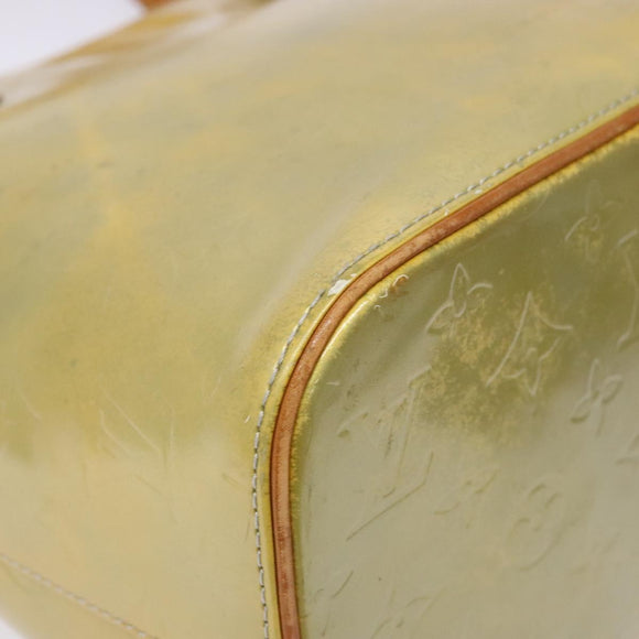 LOUIS VUITTON Monogram Vernis Houston Hand Bag Gris M91053 LV Auth BA4451