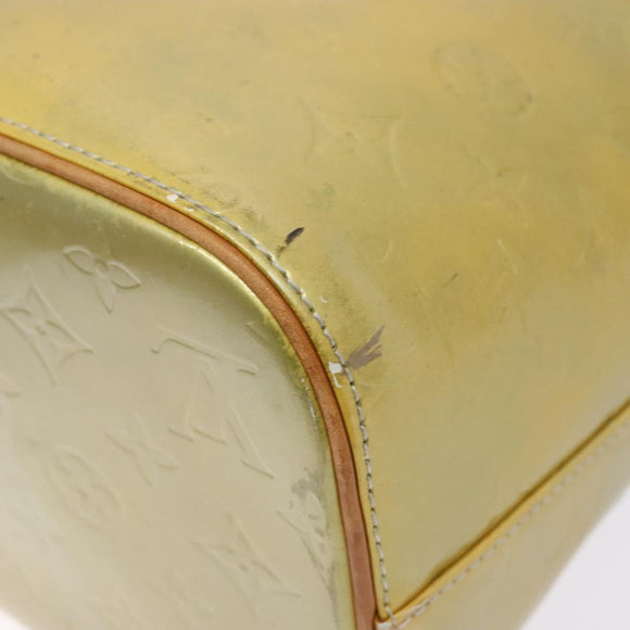 LOUIS VUITTON Monogram Vernis Houston Hand Bag Gris M91053 LV Auth BA4451