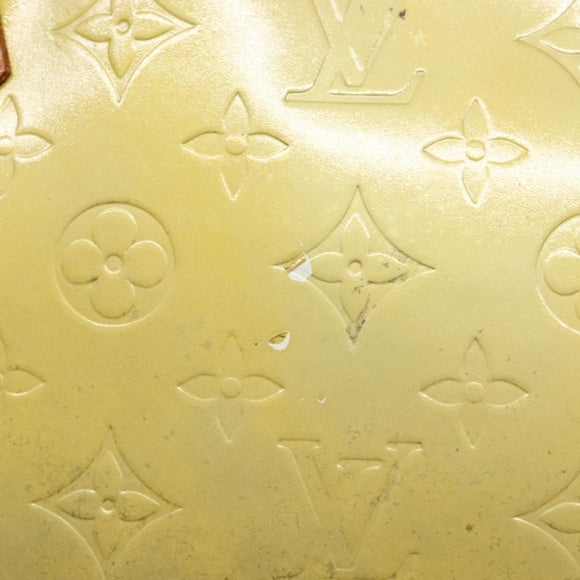 LOUIS VUITTON Monogram Vernis Houston Hand Bag Gris M91053 LV Auth BA4451