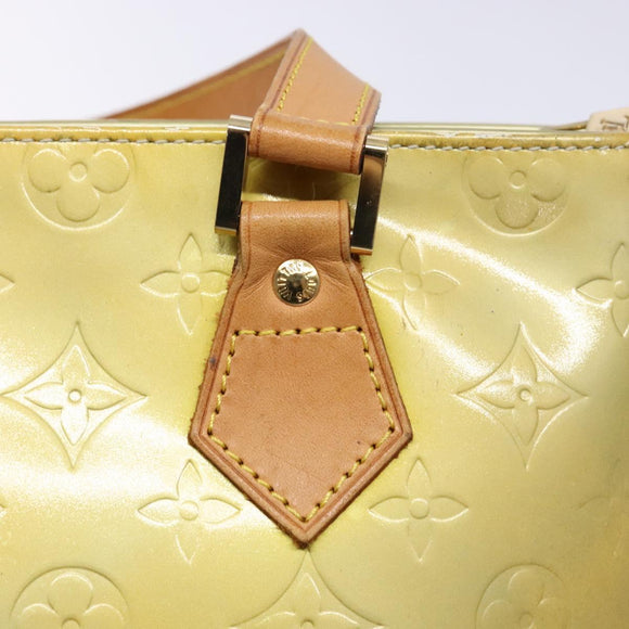 LOUIS VUITTON Monogram Vernis Houston Hand Bag Gris M91053 LV Auth BA4451