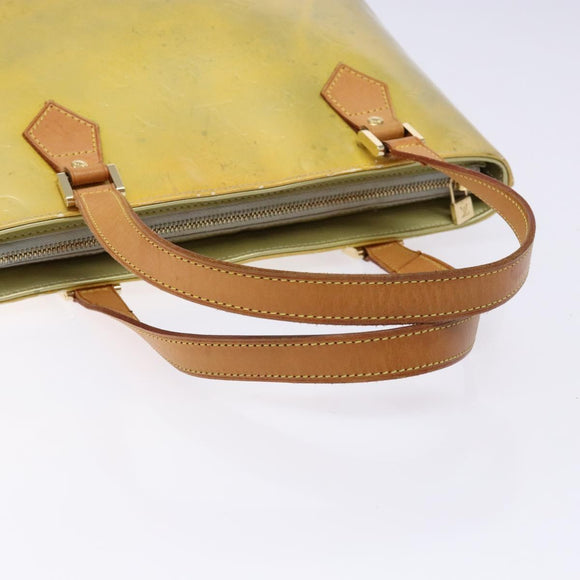 LOUIS VUITTON Monogram Vernis Houston Hand Bag Gris M91053 LV Auth BA4451