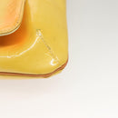 LOUIS VUITTON Monogram Vernis Thompson Street Bag Yellow M91071 LV Auth BA4453-14