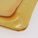 LOUIS VUITTON Monogram Vernis Thompson Street Tasche Gelb M91071 LV Auth BA4453-17