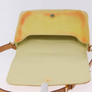 LOUIS VUITTON Monogram Vernis Thompson Street Tasche Gelb M91071 LV Auth BA4453-20