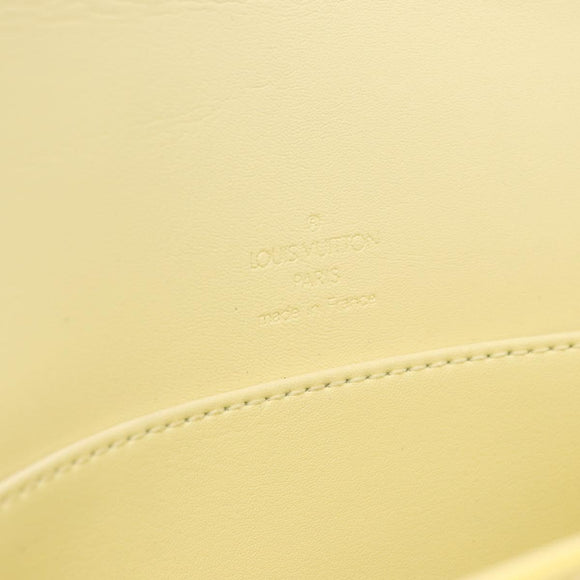 LOUIS VUITTON Monogram Vernis Thompson Street Tasche Gelb M91071 LV Auth BA4453