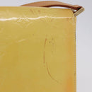 LOUIS VUITTON Monogram Vernis Thompson Street Tasche Gelb M91071 LV Auth BA4453-2