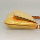 LOUIS VUITTON Monogram Vernis Thompson Street Bag Yellow M91071 LV Auth BA4453-3