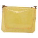 LOUIS VUITTON Monogram Vernis Thompson Street Tasche Gelb M91071 LV Auth BA4453-3