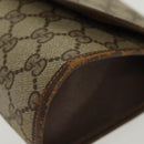 GUCCI GG Supreme Web Sherry Line Bag PVC Beige Gold 156 01 030 Auth BA4458-10