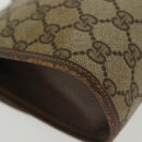 GUCCI GG Supreme Web Sherry Line Bag PVC Beige Gold 156 01 030 Auth BA4458-11