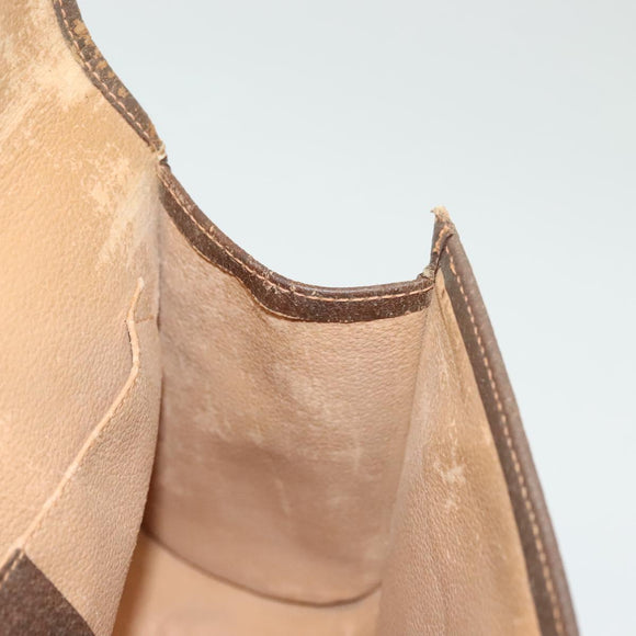 GUCCI GG Supreme Web Sherry Line Bag PVC Beige Gold 156 01 030 Auth BA4458