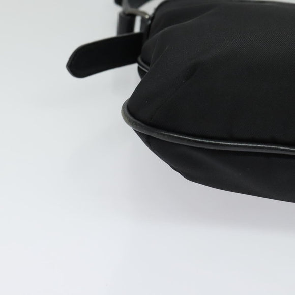 BURBERRY Nova Check Shoulder Bag Nylon Beige Silver Auth BA4461