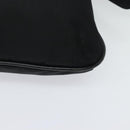 BURBERRY Nova Check Shoulder Bag Nylon Beige Silver Auth BA4461-14