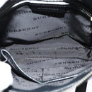 BURBERRY Nova Check Shoulder Bag Nylon Beige Silver Auth BA4461-11