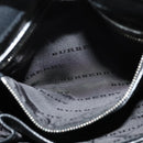 BURBERRY Nova Check Shoulder Bag Nylon Beige Silver Auth BA4461-12