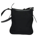 BURBERRY Nova Check Shoulder Bag Nylon Beige Silver Auth BA4461-2