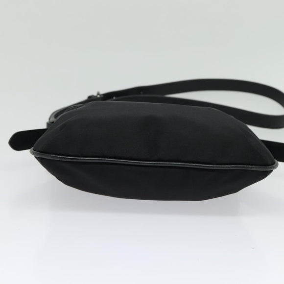 BURBERRY Nova Check Shoulder Bag Nylon Beige Silver Auth BA4461