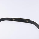 Christian Dior Trotter Canvas Shoulder Bag Navy Gold Auth BA4463-8