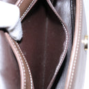 Christian Dior Shoulder Bag Leather Brown Gold Auth BA4469-22