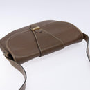 Christian Dior Shoulder Bag Leather Brown Gold Auth BA4469-6