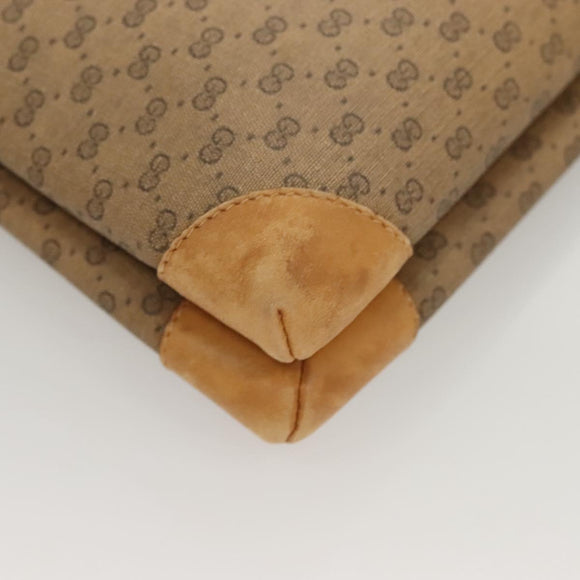 GUCCI Micro GG Supreme Shoulder Bag PVC Beige Gold 007 92 5548 Auth BA4470