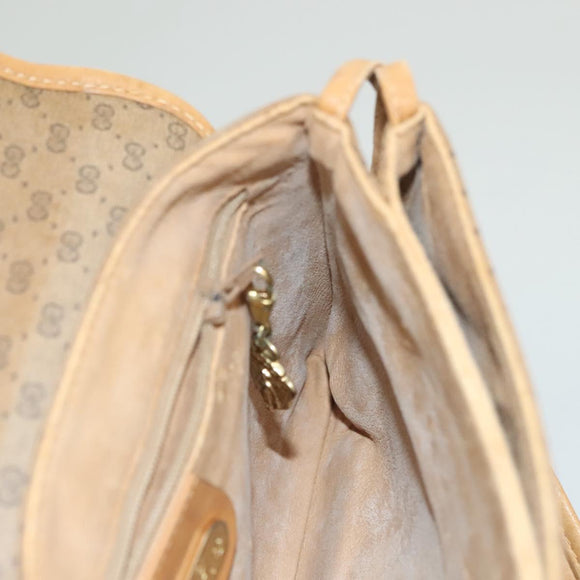 GUCCI Micro GG Supreme Shoulder Bag PVC Beige Gold 007 92 5548 Auth BA4470
