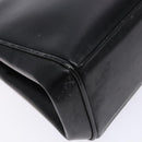 GUCCI Shoulder Bag Leather Vintage Black Gold Auth BA4474-15