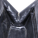 GUCCI Shoulder Bag Leather Vintage Black Gold Auth BA4474-19