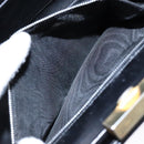 GUCCI Shoulder Bag Leather Vintage Black Gold Auth BA4474-12