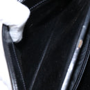 GUCCI Shoulder Bag Leather Vintage Black Gold Auth BA4474-22