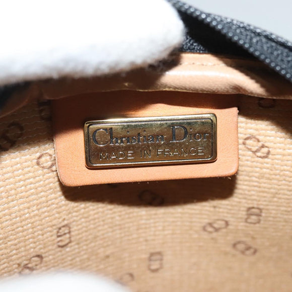 Christian Dior Shoulder Bag Leather PVC Black Brown Auth BA4478