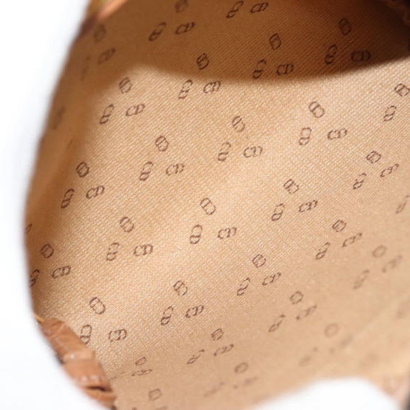 Christian Dior Shoulder Bag Leather PVC Black Brown Auth BA4478