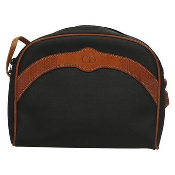 Christian Dior Shoulder Bag Leather PVC Black Brown Auth BA4478 - 0