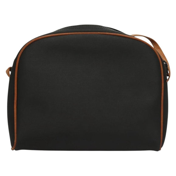 Christian Dior Shoulder Bag Leather PVC Black Brown Auth BA4478