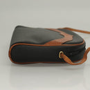 Christian Dior Shoulder Bag Leather PVC Black Brown Auth BA4478-4