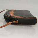 Christian Dior Shoulder Bag Leather PVC Black Brown Auth BA4478-5