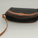 Christian Dior Shoulder Bag Leather PVC Black Brown Auth BA4478-6