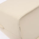 GIVENCHY Hand Bag Leather Cream Gold Auth BA4481-17