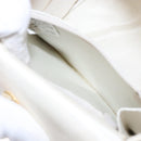 GIVENCHY Hand Bag Leather Cream Gold Auth BA4481-12