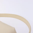 GIVENCHY Hand Bag Leather Cream Gold Auth BA4481-8