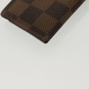 LOUIS VUITTON Damier Ebene Clochette Key Case N62661 LV Auth BA4483-15