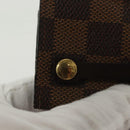 LOUIS VUITTON Damier Ebene Clochette Key Case N62661 LV Auth BA4483-17