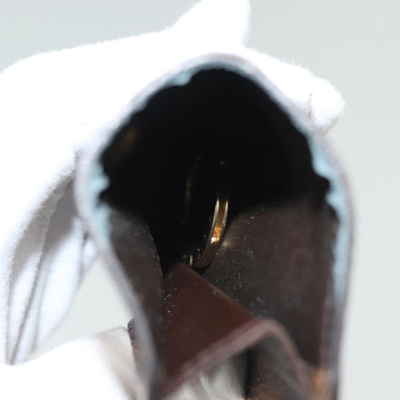 LOUIS VUITTON Damier Ebene Clochette Key Case N62661 LV Auth BA4483