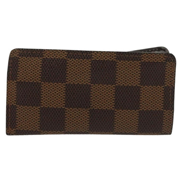 LOUIS VUITTON Damier Ebene Clochette Key Case N62661 LV Auth BA4483 - 0