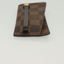 LOUIS VUITTON Damier Ebene Clochette Key Case N62661 LV Auth BA4483-3